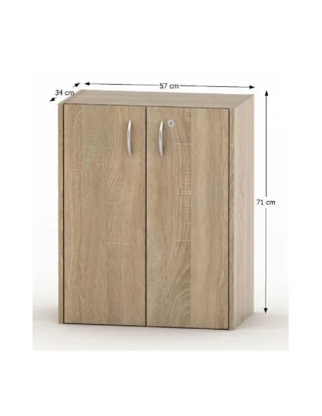 Dulăpior TEMPO ASISTENT NEW 011, dormitor/hol, 57x71x34 cm, PAL melaminat stejar sonoma | MobilaOK