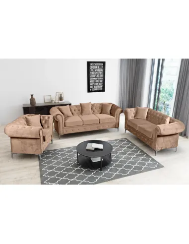 Fotoliu ROMANO living, 113x88x73 cm, stofă Velvet | MobilaOK