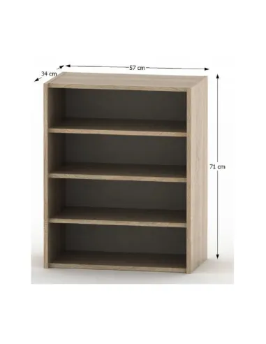 Dulăpior TEMPO ASISTENT NEW 013, hol/dormitor/birou, 57x71x34 cm, PAL melaminat stejar sonoma | MobilaOK