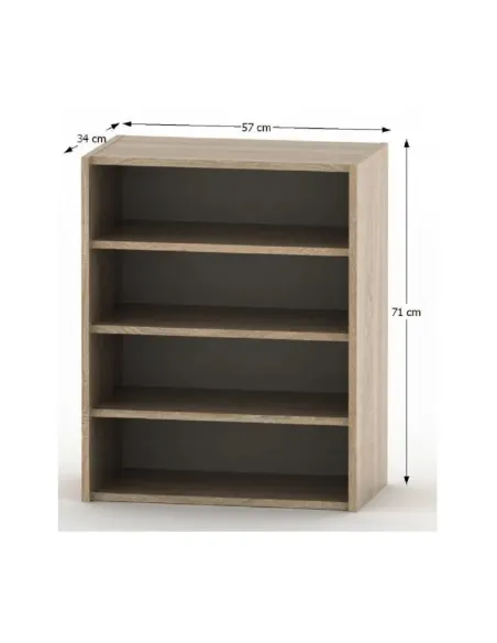 Dulăpior TEMPO ASISTENT NEW 013, hol/dormitor/birou, 57x71x34 cm, PAL melaminat stejar sonoma | MobilaOK