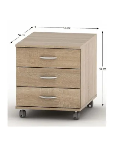 Dulăpior TEMPO ASISTENT NEW 016, hol/dormitor, 43x48x56 cm, PAL melaminat | MobilaOK