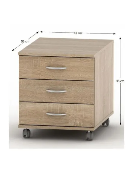 Dulăpior TEMPO ASISTENT NEW 016, hol/dormitor, 43x48x56 cm, PAL melaminat | MobilaOK