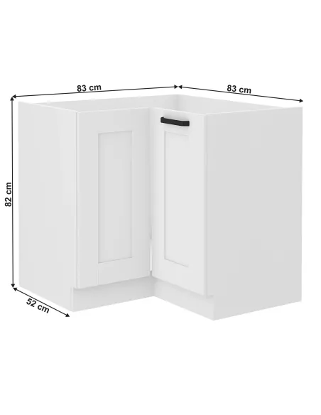 Dulap inferior de colţ LULA 89x89 | dormitor | 83x52x82 cm | PAL melaminat | MobilaOK