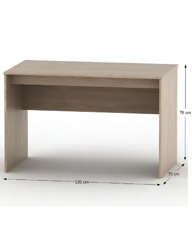 Masă de scris TEMPO ASISTENT NEW 021 PI, birou, 120x70x76 cm, PAL melaminat stejar sonoma | MobilaOK