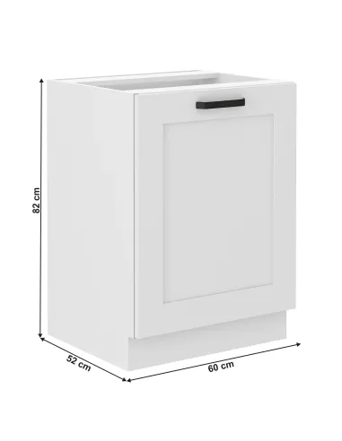 Dulap inferior, alb, LULA 60 D 1F BB | MobilaOK
