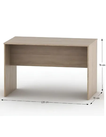Masă TEMPO ASISTENT NEW 021, birou/dining, 120x76x70 cm, PAL melaminat stejar sonoma | MobilaOK