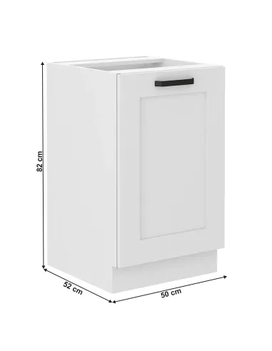 Dulap baie LULA 50, alb, 50x52x82 cm, PAL melaminat | MobilaOK