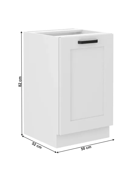 Dulap baie LULA 50, alb, 50x52x82 cm, PAL melaminat | MobilaOK