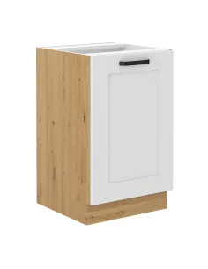 Dulap baie LULA, alb/stejar artizan, 50x52x82 cm, PAL | MobilaOK