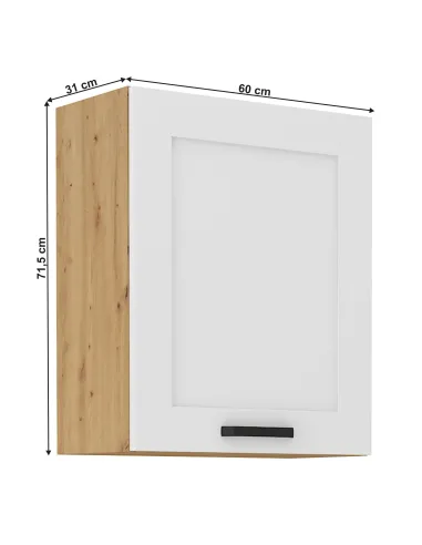 Dulap Superior, LULA, Bucătărie/Hol, 60x31x71.5 cm, PAL/MDF, KONDELA | MobilaOK
