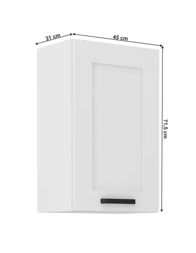 Dulap superior LULA 45, alb, 45x31x71.5 cm, PAL melaminat | MobilaOK