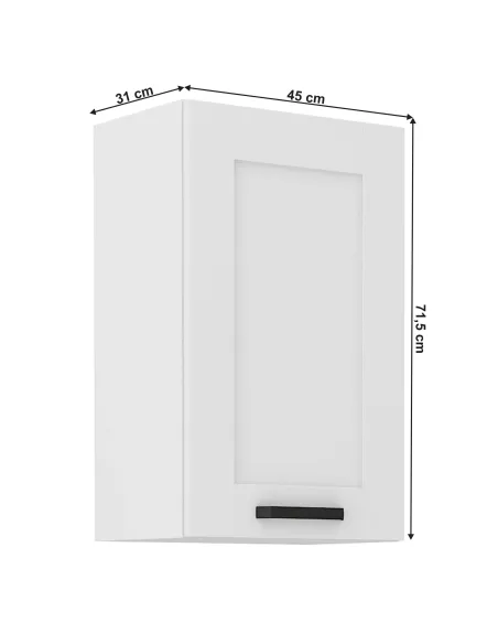 Dulap superior LULA 45, alb, 45x31x71.5 cm, PAL melaminat | MobilaOK