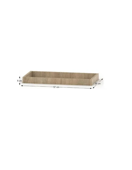 Plintă dulap, TEMPO ASISTENT 031, dormitor/hol, 57x5x30 cm, PAL melaminat stejar sonoma | MobilaOK