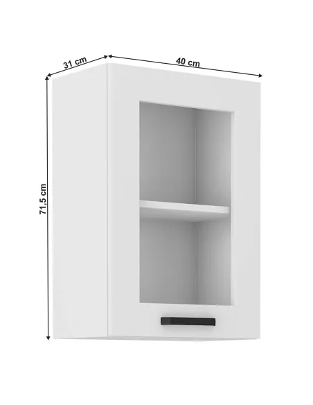 Dulap Superior LULA 40, Bucătărie, 40x31x71.5 cm, PAL/MDF și Sticlă | MobilaOK