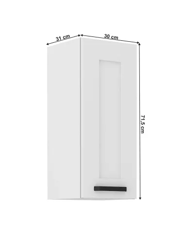 Dulap superior LULA 30 G-72 1F, bucatarie, 30x31x71.5 cm, PAL melaminat | MobilaOK