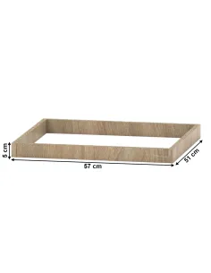 Plintă dulap, TEMPO ASISTENT 032, living/dormitor/hol, 57x5x51 cm, PAL melaminat stejar sonoma | MobilaOK 2
