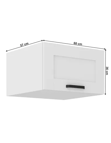Dulap Superior, LULA, Bucătărie/Baie, 60x57x36 cm, PAL/MDF Laminat | MobilaOK