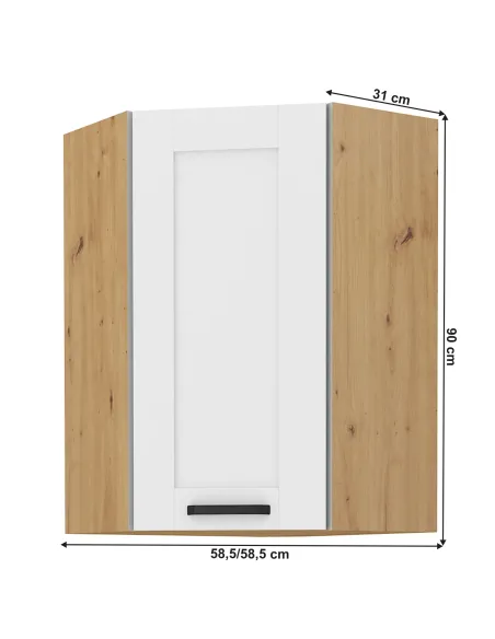 Dulap Superior, LULA, Bucătărie/Living, 58.5x58.5x90 cm, PAL/MDF Laminat | MobilaOK