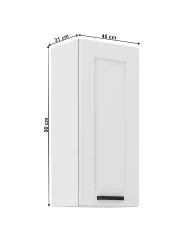 Dulap Superior, LULA 40 G-90 1F, bucatarie, 40x31x90 cm, PAL melaminat | MobilaOK