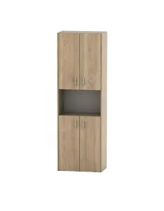 Dulap TEMPO ASISTENT NEW 003 pentru dormitor/hol, 57x175x34 cm, PAL melaminat stejar sonoma | MobilaOK