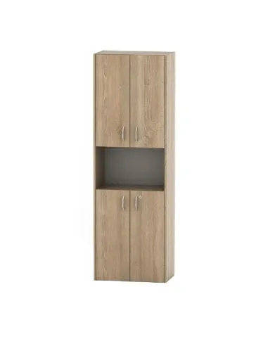 Dulap TEMPO ASISTENT NEW 003 pentru dormitor/hol, 57x175x34 cm, PAL melaminat stejar sonoma | MobilaOK