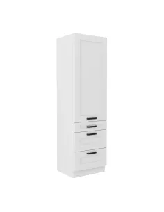 Dulap înalt LULA 60, pentru hol/dormitor, 60x57x210 cm, din PAL melaminat alb | MobilaOK