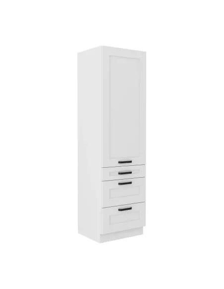 Dulap înalt LULA 60, pentru hol/dormitor, 60x57x210 cm, din PAL melaminat alb | MobilaOK
