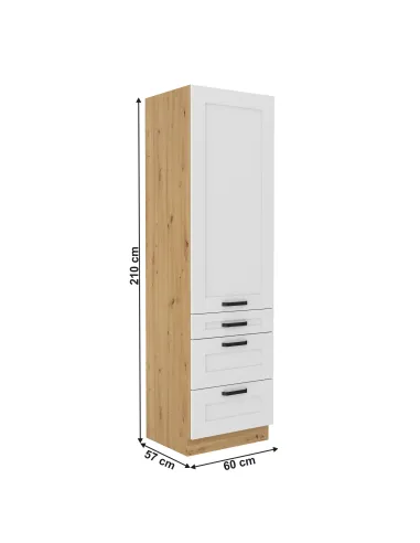 Dulap înalt LULA 60, dormitor/hol, 60x57x210 cm, PAL/MDF, KONDELA | MobilaOK