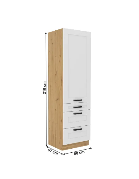 Dulap înalt LULA 60, dormitor/hol, 60x57x210 cm, PAL/MDF, KONDELA | MobilaOK
