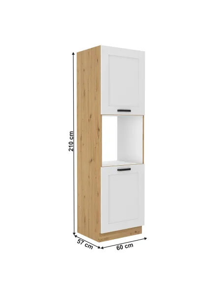 Dulap înalt LULA 60 pentru bucătărie, 60x57x210 cm, PAL laminat | MobilaOK