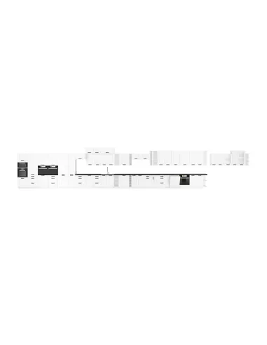 Dulap LULA 40 DK-210 2F, dormitor/hol, 40x57x210 cm, PAL melaminat | MobilaOK