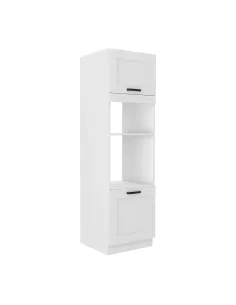 Dulap de bucătărie LULA 60 DPM-210 2F, pentru cuptor și microunde, 60x57x210 cm, PAL melaminat | MobilaOK