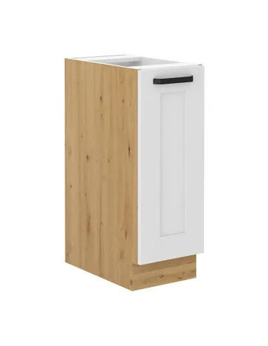 Dulap bucătărie LULA D30 CARGO, 30x52x82 cm, PAL melaminat alb/stejar artizan | MobilaOK