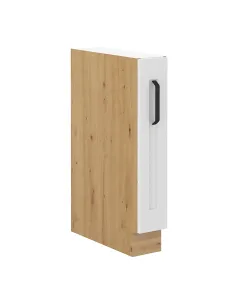 Dulap bucătărie LULA D15 CARGO, 15x52x82 cm, PAL/MDF alb/stejar artizan | MobilaOK