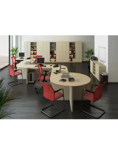 Masă de birou TEMPO ASISTENT, birou, 150x70x76 cm, PAL melaminat stejar sonoma | MobilaOK 2