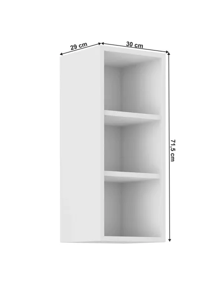 Dulap superior LULA 30 G-72 OTW, bucătărie/baie, 30x29x71.5 cm, PAL melaminat | MobilaOK