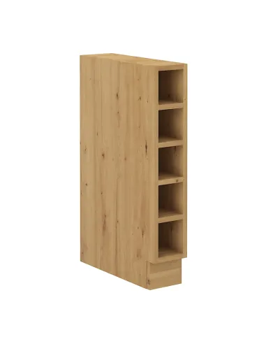 Dulap inferior bucătărie LULA15D OTW BB, 15x50x82 cm, PAL stejar artizan | MobilaOK