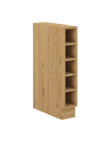 Dulap inferior bucătărie LULA15D OTW BB, 15x50x82 cm, PAL stejar artizan | MobilaOK