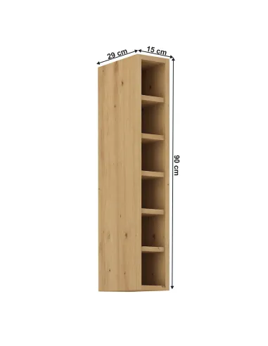 Dulap superior LULA15, bucatarie, 15x29x90 cm, PAL melaminat | MobilaOK