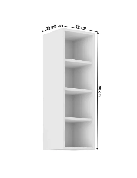 Dulap superior LULA, bucătărie/baie, 30x29x90 cm, PAL melaminat | MobilaOK