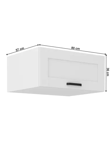 Dulap Superior LULA 80, PAL/MDF, 80x57x36 cm, Bucătărie/Hol | MobilaOK