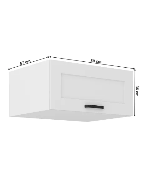 Dulap Superior LULA 80, PAL/MDF, 80x57x36 cm, Bucătărie/Hol | MobilaOK