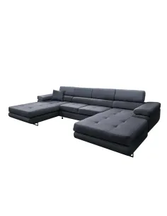 Canapea Extensibilă KONDELA, Living, 350x202x70/90 cm, Piele Ecologică | MobilaOK