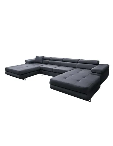 Canapea Extensibilă KONDELA, Living, 350x202x70/90 cm, Piele Ecologică | MobilaOK