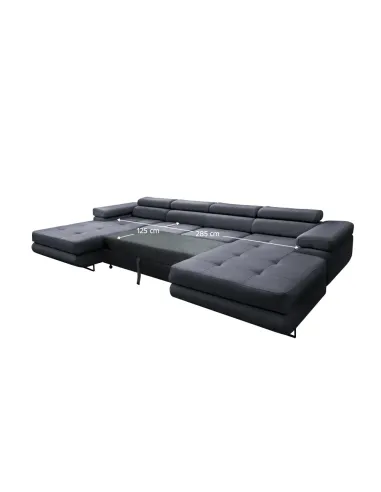 Canapea Extensibilă KONDELA, Living, 350x202x70/90 cm, Piele Ecologică | MobilaOK