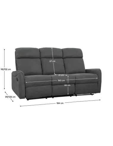 Set Canapele FASAN Living 184x89x98cm Lemn Eucalipt, Stofa | MobilaOK