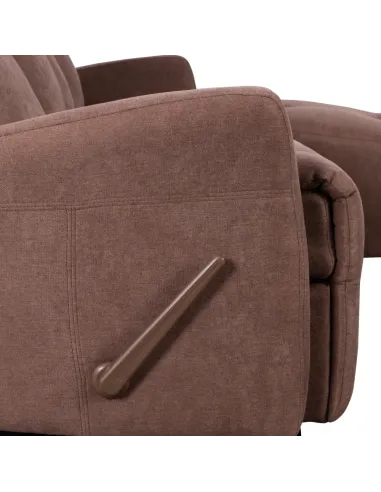 Set Colțar Reglabil, TROJAN ROH, living, 222 x 80 x 100 cm, Textil/Metal | MobilaOK