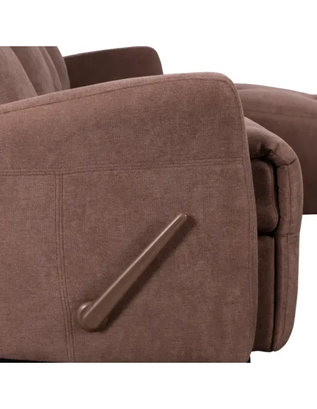 Set Colțar Reglabil, TROJAN ROH, living, 222 x 80 x 100 cm, Textil/Metal | MobilaOK