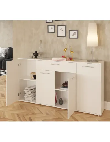 Comodă LUNIA pentru dormitor/hol, 163x33x86 cm, PAL melaminat | MobilaOK