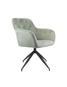 Scaun VELEZA NEW, birou/living, 66x66x83 cm, catifea, metal | MobilaOK